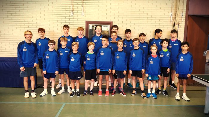 Die Tischtennis-Jugendabteilung des SV Olewig